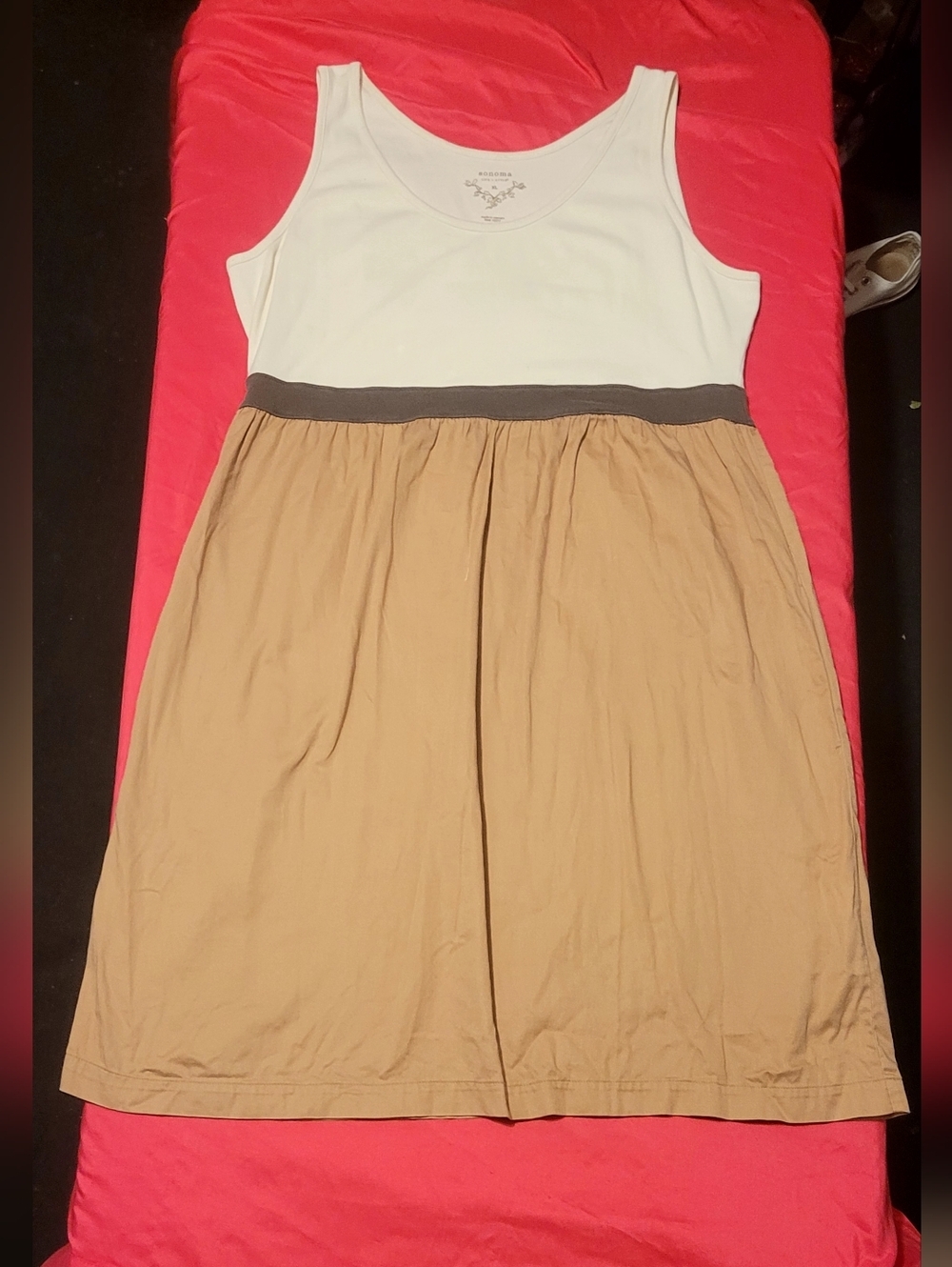 Sonoma Sleeveless Colorblock Dress – Casual & Comfortable Size XL